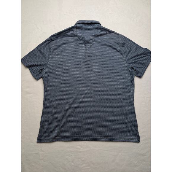 Nick Graham Everywhere Stretch Modern Fit Mens Polo Shirt Medium Blue Pattern - Picture 6 of 6